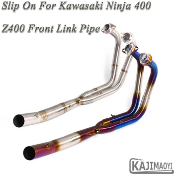 

For Kawasaki Ninja 400 Ninja400 Z400 Motorcycle Exhaust Escape Modified Front Connection Mid Link Pipe Slip-on Without Muffler