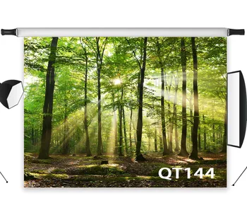 

LB Polyester & Vinyl Early Autumn Forest Sunshine Backdrops Background For Photography Studio Backdrop Photo Props Decoration