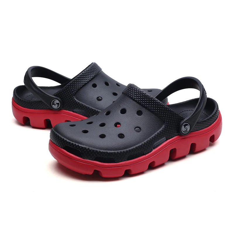 Allwesome Croc Shoes Beach Clogs Massage Slippers Flip Flops Men Summer Garden Shoes Gladiator Sandalas Zapatos De Hombre