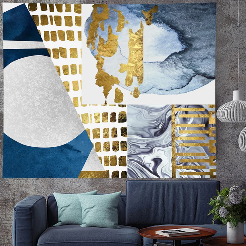 

Fashion Geometric stripe abstract wall hanging structure hippie Tapestries splice Psychedelic Wall carpet Hanging Home Decor