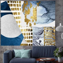 Fashion Geometric stripe abstract wall hanging structure hippie Tapestries splice Psychedelic Wall carpet Hanging Home Decor