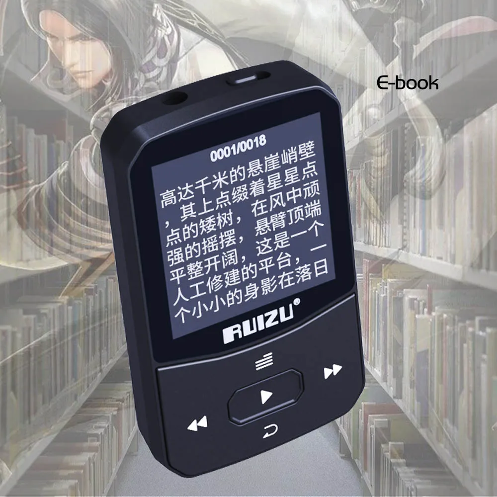 MP3 плеер RUIZU X51 с зажимом, Bluetooth, спортивный MP3 музыкальный плеер с рекордером, fm-радио, поддержка TF карты, можно подключить телефон