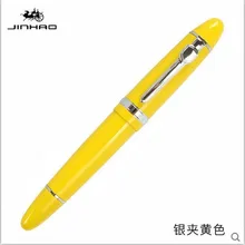 1 шт./лот Jinhao 159 шариковая ручка Фирменная желтая ручка с серебряной клипсой материал Эсколар металлическая ручка Caneta школьные принадлежности