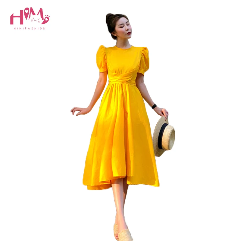 puff sleeve vintage dress