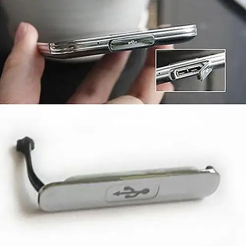 1 шт. защита от пыли водонепроницаемый USB зарядное устройство док-порт чехол для Galaxy S5 i9600 G900
