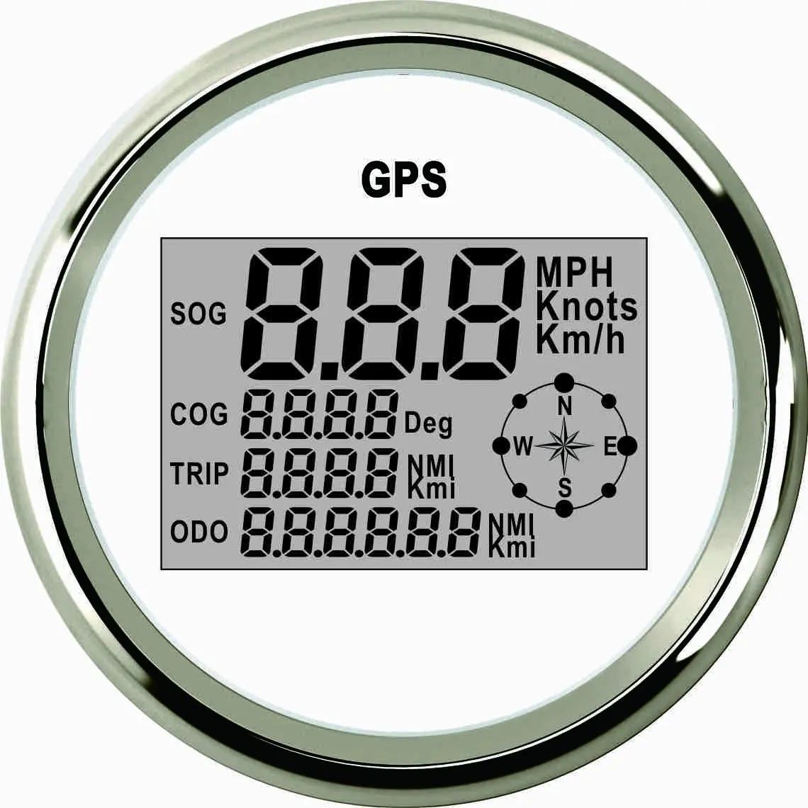 Samdo 85mm Sog Cog Odo Trip Meter For Motorcycle Car Truck