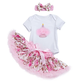 

My First Birthday Tutu Dresses Newborn Infant Summer Cute Princess Happy Party New Year Gift For 0-24Month Girl Outfits Clothes