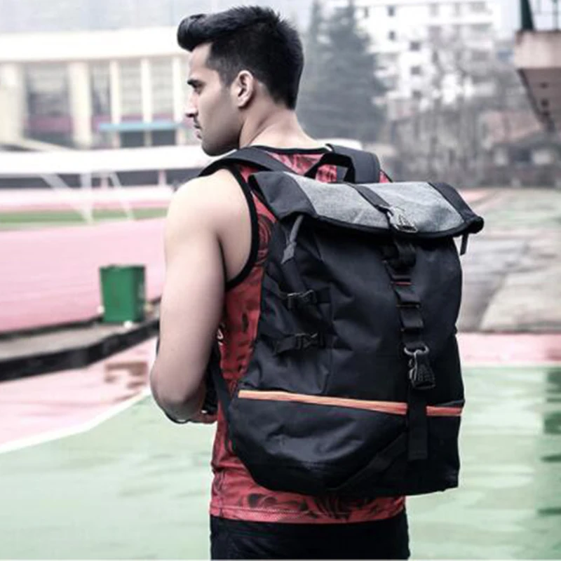 

2019 new Football basketball Training Bags Black High capacity With Independent Shoes Pocket Sport Bag