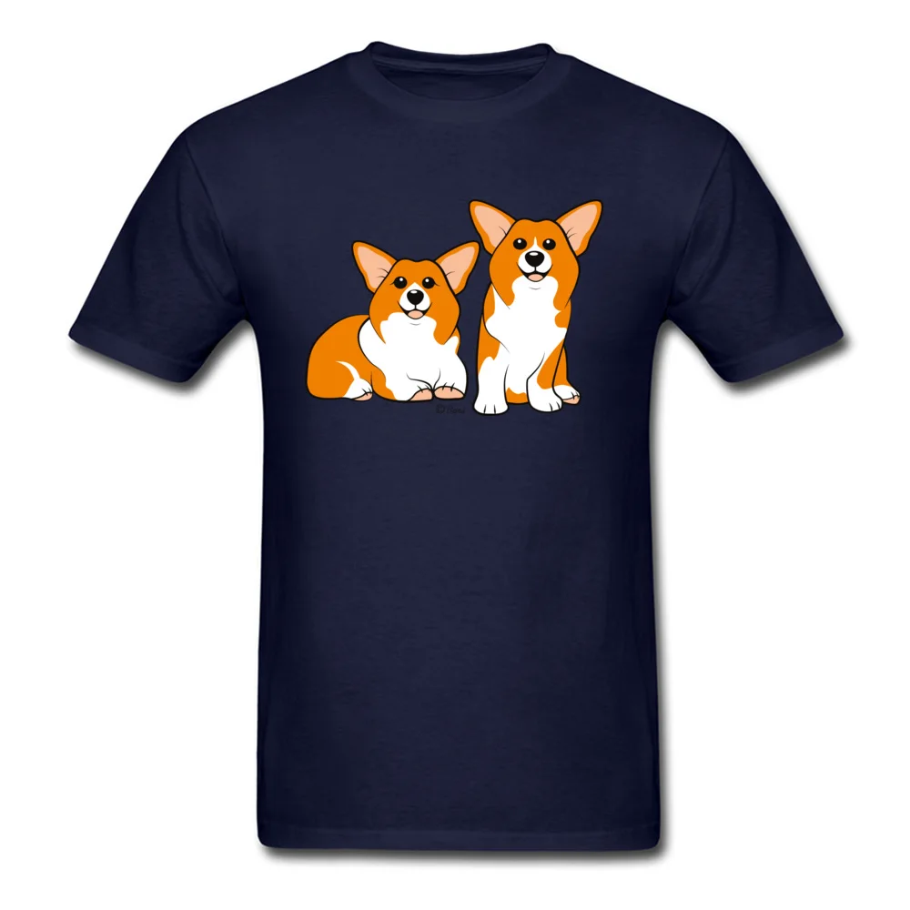 Pembroke Welsh Corgi print_navy