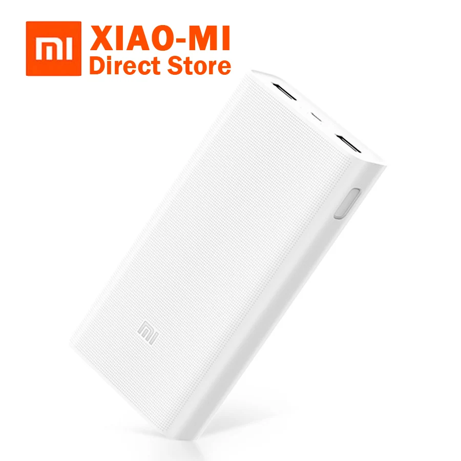 Xiaomi Mi внешний аккумулятор 20000 мАч 2C Быстрая зарядка QC3.0 портативное зарядное устройство Внешний аккумулятор внешний аккумулятор для мобильного телефона