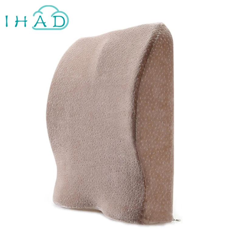 

Multi-function office cushion lumbar memory foam car back support cushion lumbar pillow travel chair backrest