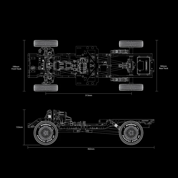 Бумрейсинг BRX01 1 10 LC70 моделирование скалолазание внедорожник рама автомобиля