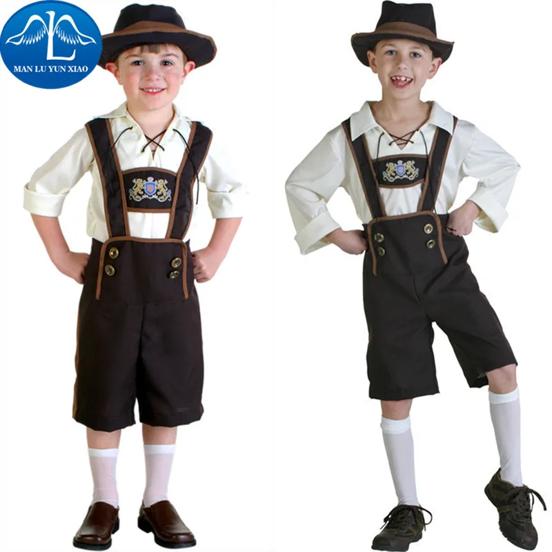 MANLUYUNXIAO Disfraz de halloween Para Niños Traje Nacional Festival de la Cerveza Oktoberfest Traje de Los