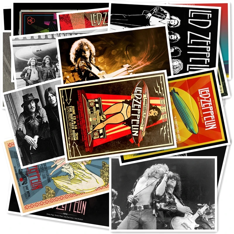 B1-16# Led Zeppelin Классическая серия стикеров 20/шт ПВХ наклейки для ноутбука Коллекция подарков домашний декор холодильник Стайлинг смешанные наклейки s