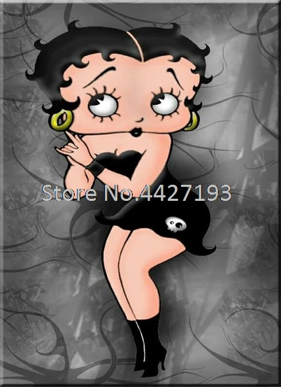 Алмазная мультяшная betty boop 5D алмазная картина вышивка крестиком квадратные Стразы Дрель полная DIY Алмазная мозаика для украшения - Цвет: 2