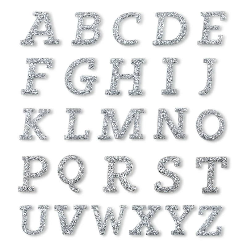 

A-Z 1PC English Alphabet Rhinestone Iron on Patches for Clothing Hot fix Applique Clothes Shoes Bags Decoration Patch DIY Appare