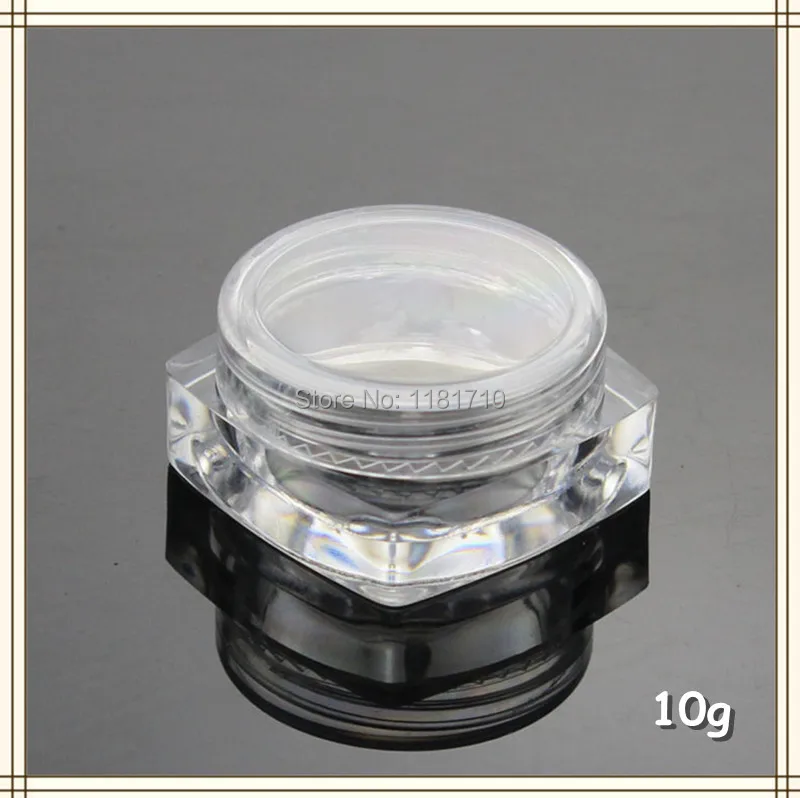 Download 48pcs/lot 10g Square Plastic Jar,10ml Empty Clear Cream ... Yellowimages Mockups