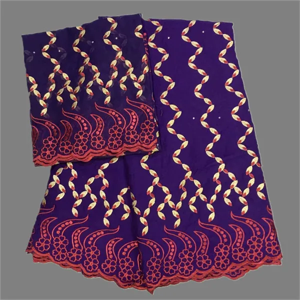 

Hot sale Swiss voile lace African cotton lace fabric and 2yards French tulle net lace fabric for party dress CCN36 (5Y+2Y)