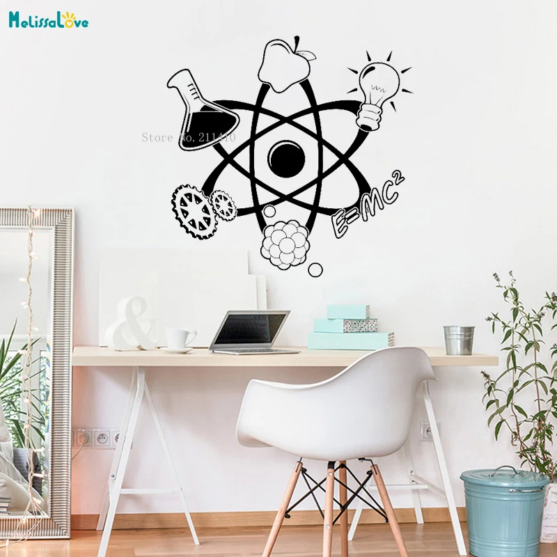 

Science and Technology Wall Stickers Art Vinyl Home Decoration For Living Room Nursery Office Removable Decals Gift YT827