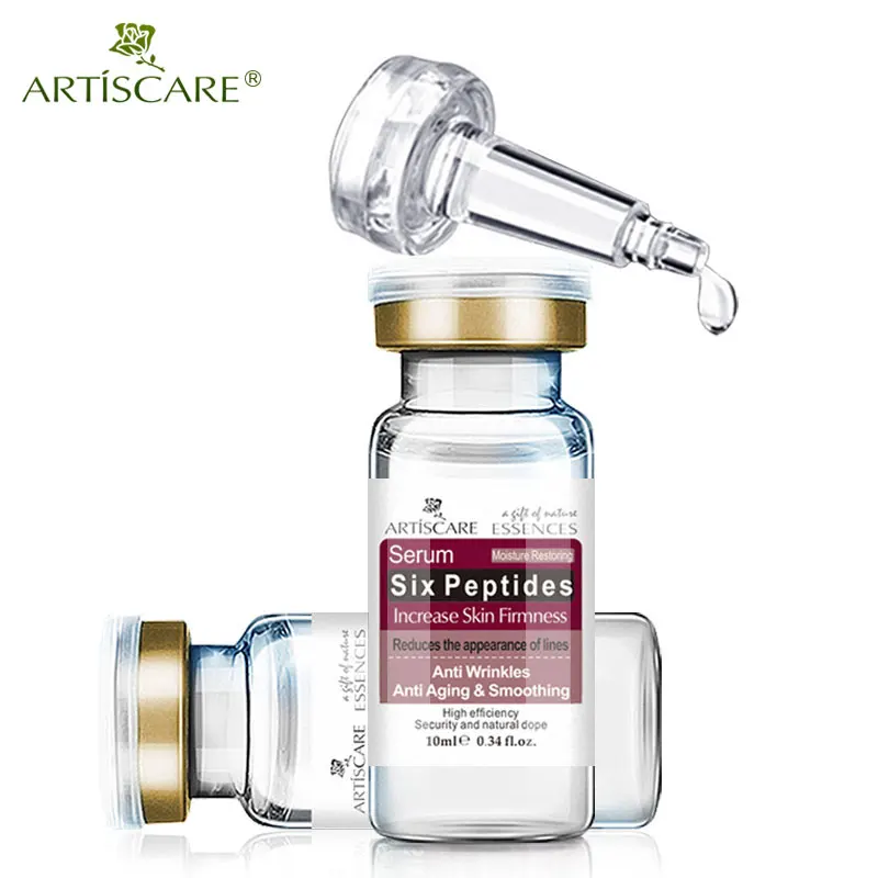 

ARTISCARE Six Peptide Cream Anti Wrinkle Aging Moisturizing Whitening Lifting Skin Repair Essence Liquid Facial Argireline Serum