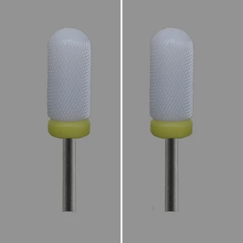 

White Ceramic-6Pcs- Nail Drill Bit - Small Rounded Top Bit - (0028.060)