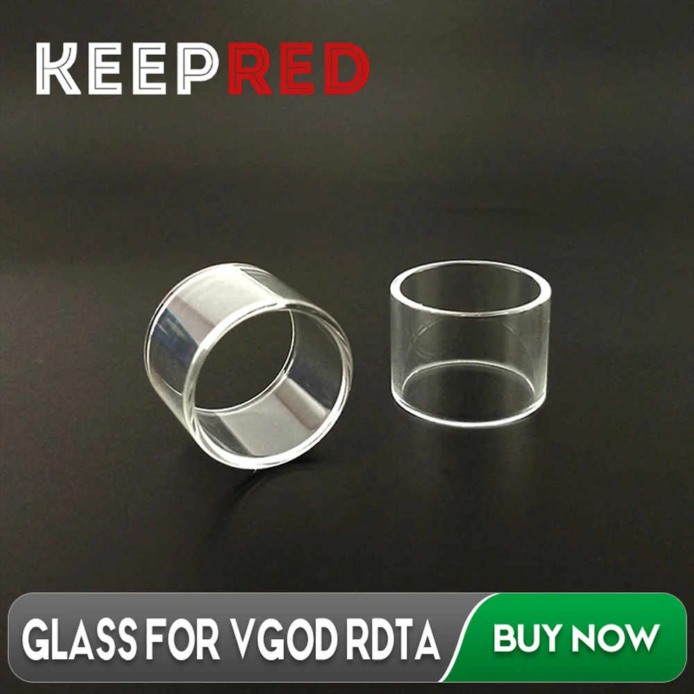 

KEEPRED Glass for VGOD Elite RDTA 24mm 4ml for TRICKTANK PRO R2 RDTA Tank for Vape Accessories Electronic Cigarette Glass Tube