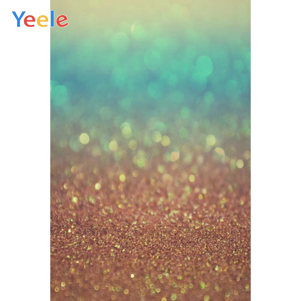 

Yeele Green Golden Light Bokeh Glitters Dreamy Baby Photography Background Customized Photographic Backdrops for Photo Studio