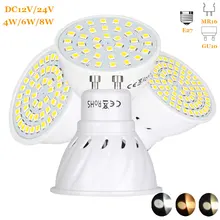 E27 светодиодный светильник 220V 110V DC 12V 24V MR16 GU10 светодиодный лампа Светодиодный точечный светильник лампа лампада 36/54/72 светодиодный s SMD 2835 для домашние точечный светильник