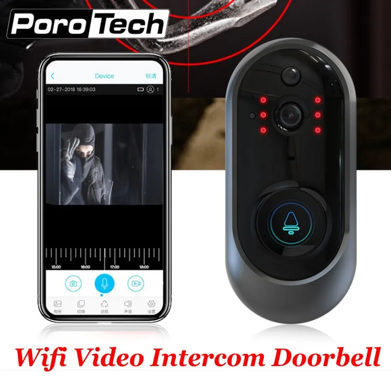 M108 Wireless WiFi Video Doorbell Camera IP Ring Door Bell ...
