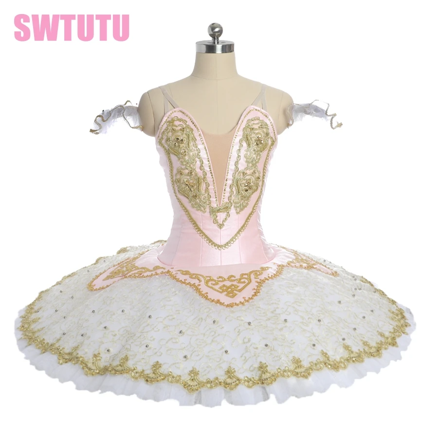girls performance costume Women pink fairy pancake competiton stage tutu costumes child ballerina professional tutu BT9051B
