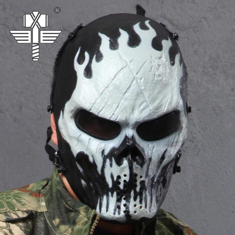 Warchief M06 камуфляжная защитная маска для всего лица косплея дышащая Пейнтбольная