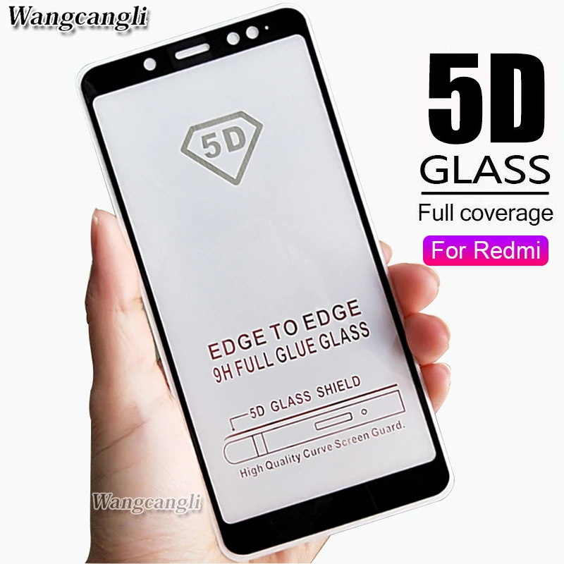 5D Full Cover Tempered Glass For Xiaomi Redmi Note 6 Pro 6A 5A 5 Plus Screen Protector Film glass | Мобильные телефоны и