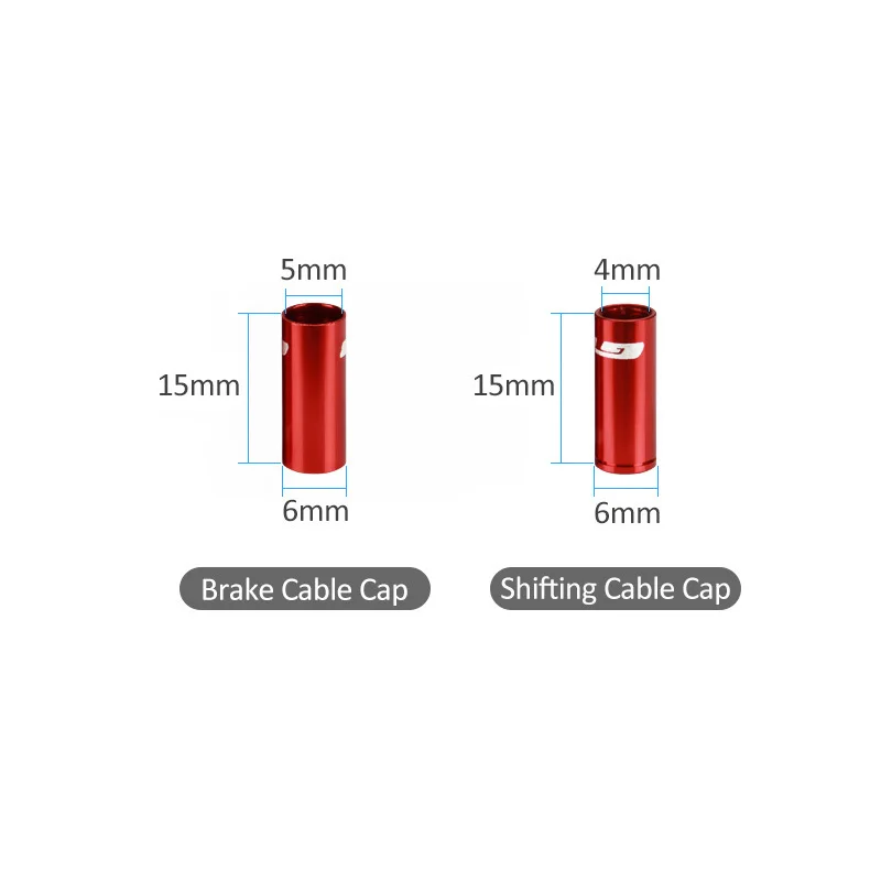 GUB 10 шт./лот велосипедный переключатель тормозной провод кабель Линия переключения передач для MTB тормоз для дорожного велосипеда кабель Конец Крышки набор 4 мм 5 мм