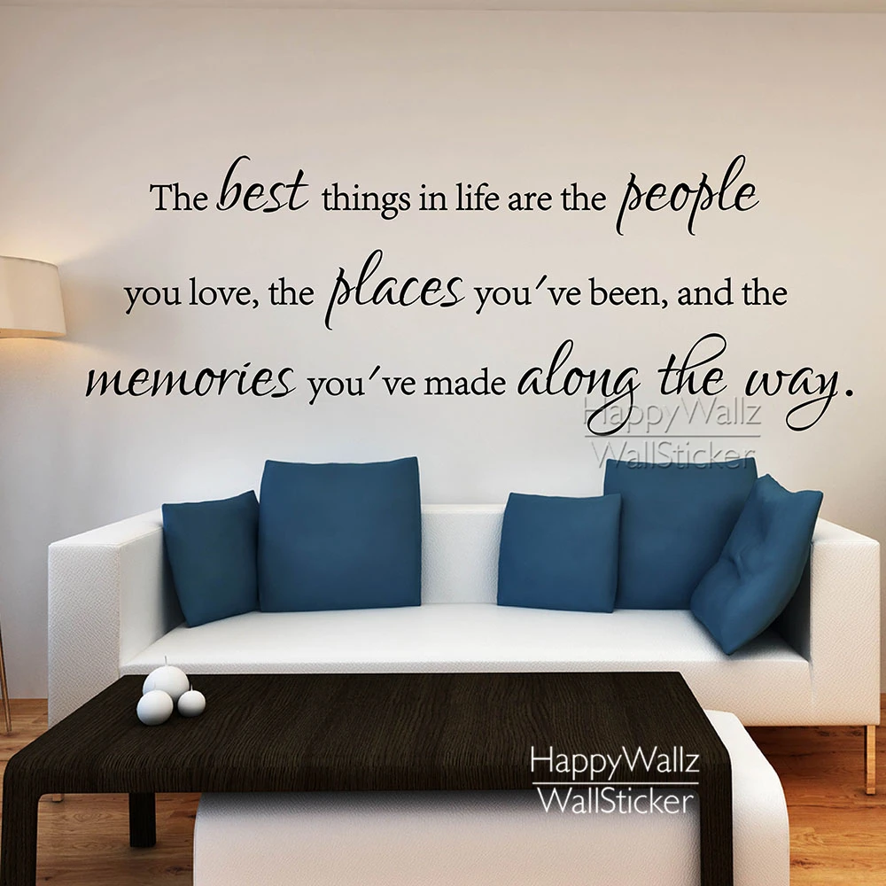 Life Quote Wall Decal The Best Things In Life Quote Wall Sticker
