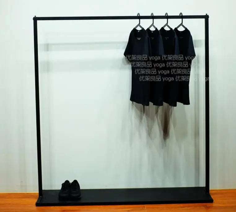 140cm120cm40cm Магазинные демонстрационные полки для мужчин и женщин полки для хранения одежды Полка железная вешалка для пола Nakajima - Цвет: 140cm120cm40cm