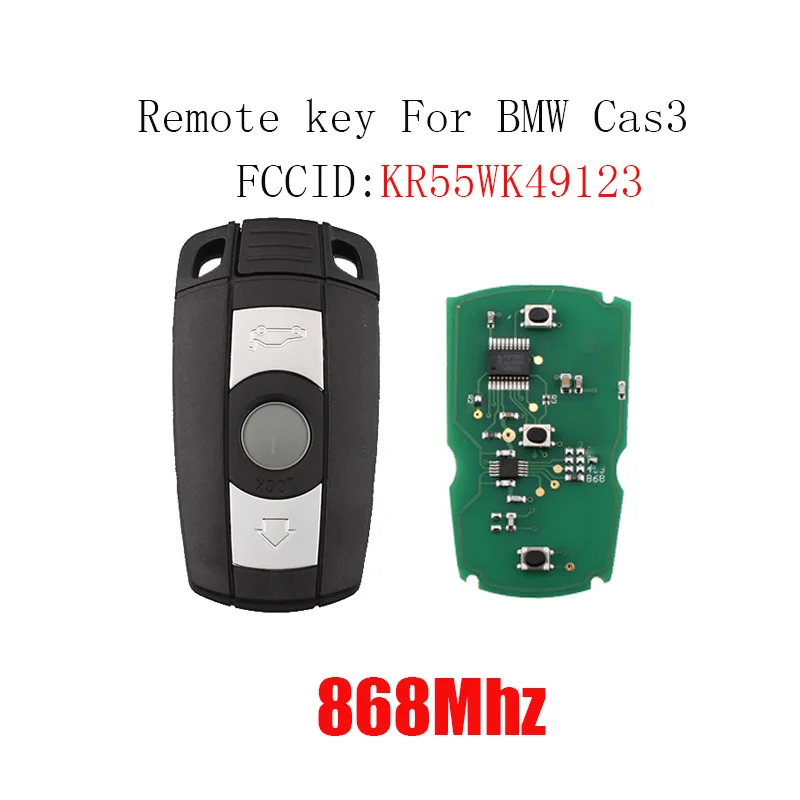 868MHz 3Button Remote Car Key for BMW E60 E61 E70 E71 E72 E81 E82 E87 E88 E90 E91 E92 E93 KR55WK49123 Smart Key PCF7945Chip hopstyling 2x e60 e61 f10 e81 e82 e87 e88 e90 e91 e92 e93 car led fender side turn signals led marker light 12v smd3528 bulb