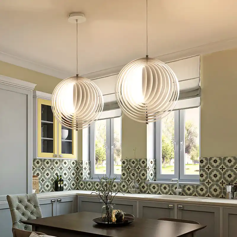 colgantes de luna de aluminio de suiza lampara led colgantes de diseno de panton