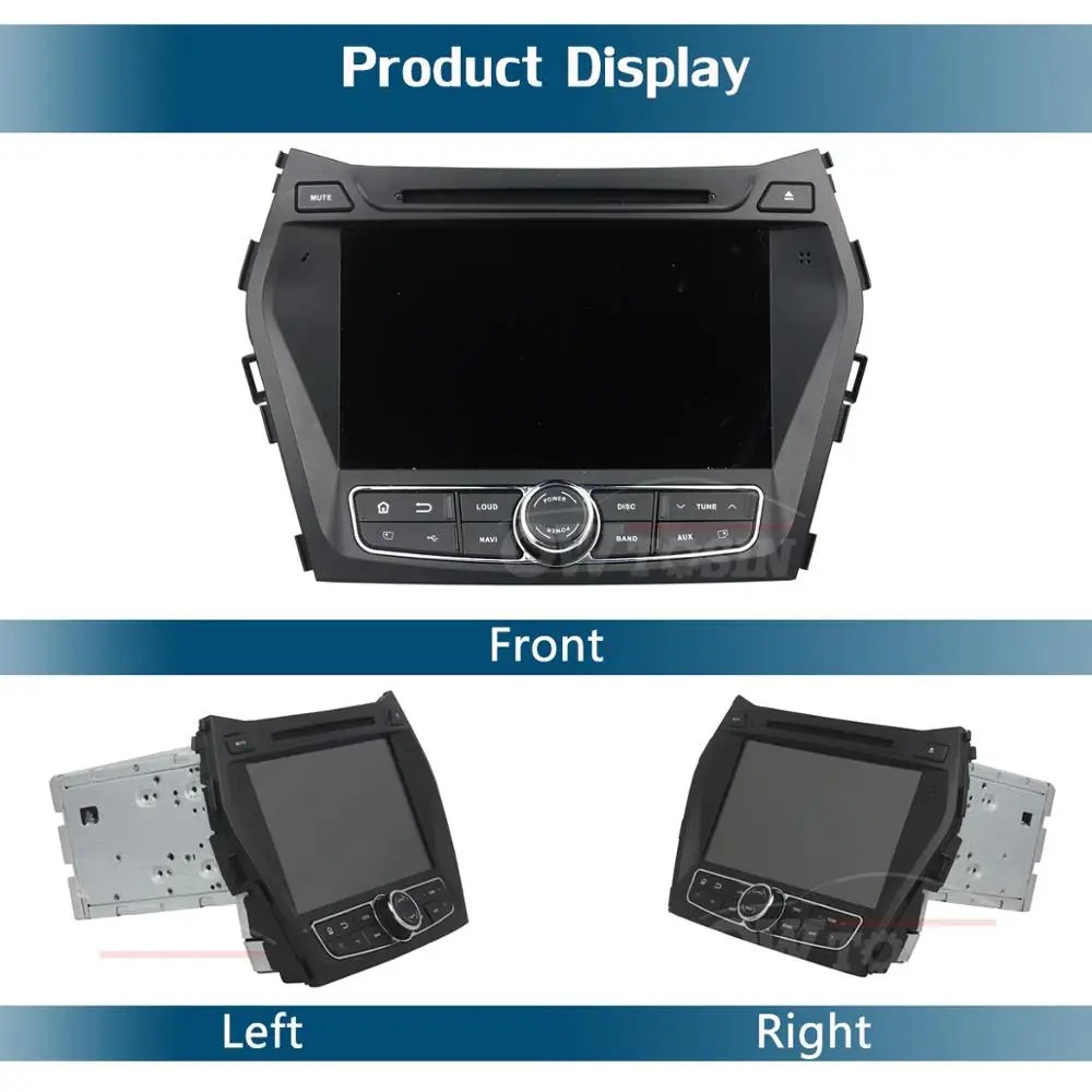 Perfect 8" IPS 8Core 4G RAM+64G ROM Android 9.0 Car DVD Radio GPS Navi For Hyundai IX45 Santa FE 2013 2014 2015 2016 DSP CarPlay 4