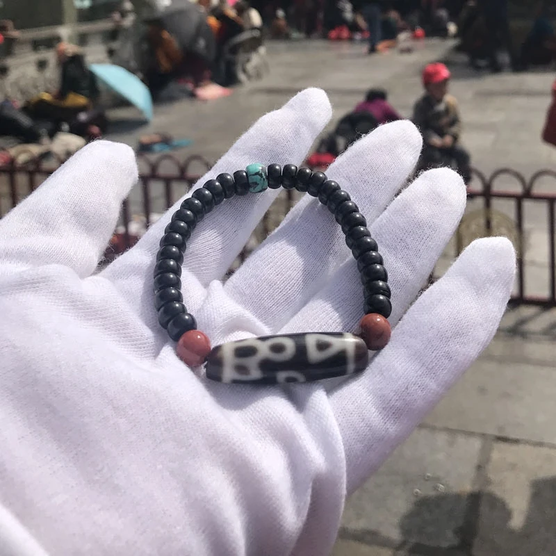 

Turquoise Accessory Tibet Dzi Beads Double Happiness Buddha Dzi Beads Coconut Shell Bracelet Jokhang Temple Open Free Shipping