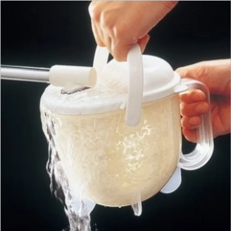 

1PCS hot sale Plastic Cleaning Rice Bean Sieve Hands-free Kitchen Rice Cleaning Tool Portable