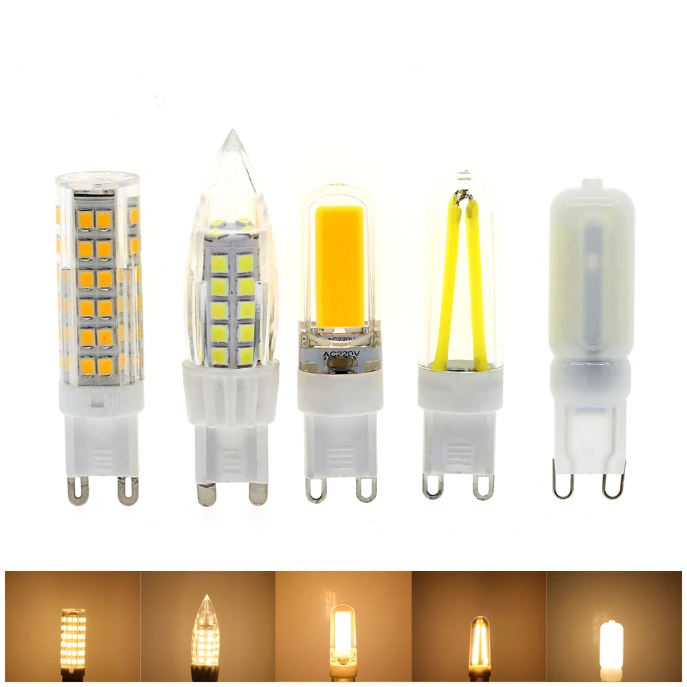 Светодиодные лампы G9 6 шт./лот 220 В переменного тока 3 Вт/4 Вт/5 Вт|g9 led bulb|corn bulblamp light |