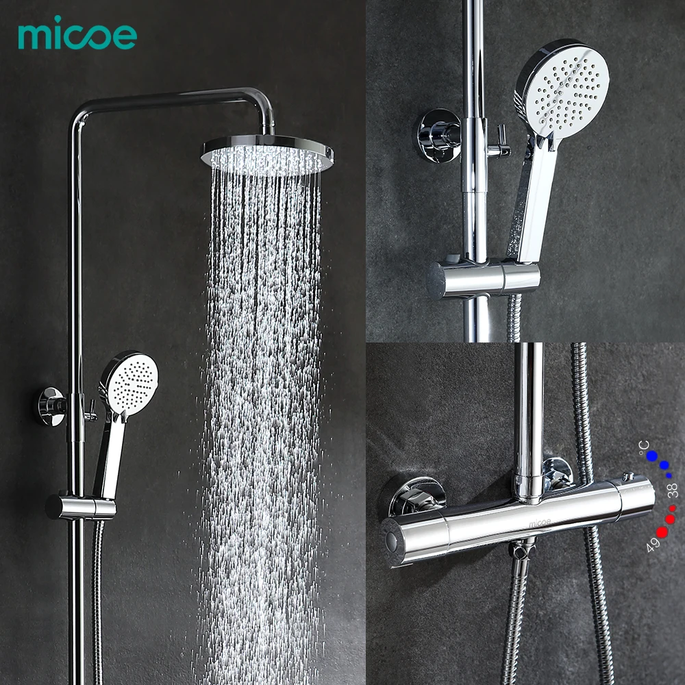 2019 Real Shower Panel Micoe For Thermostatic Shower Set Hot