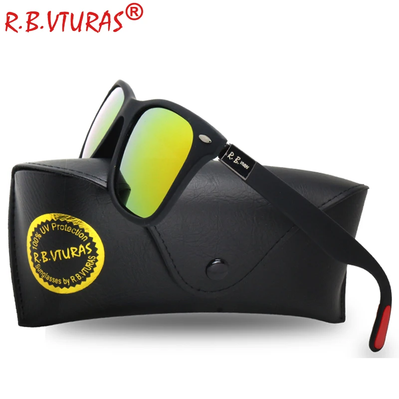 

New 2019 Polarized Sunglasses Men Women Brand Designer Rays Hot Sun Glasses UV400 Male Driving Eyewear With Leather Case