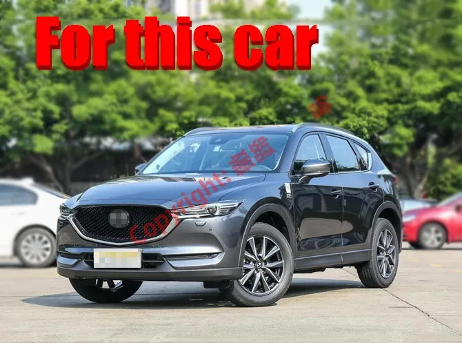 Углеродное волокно стиль Передняя решетка Вокруг капота Накладка для Mazda CX-5 CX5