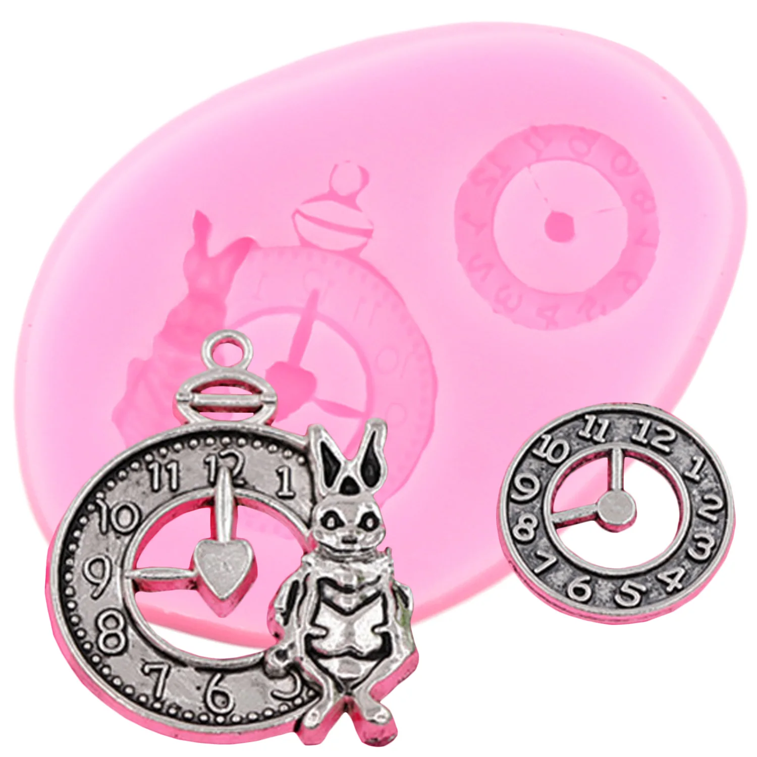 

3D Sugar Craft Clock Silicone Mold Cake Decorating Tools Polymer Resin Clay Fondant Chocolate Gumpaste Molds