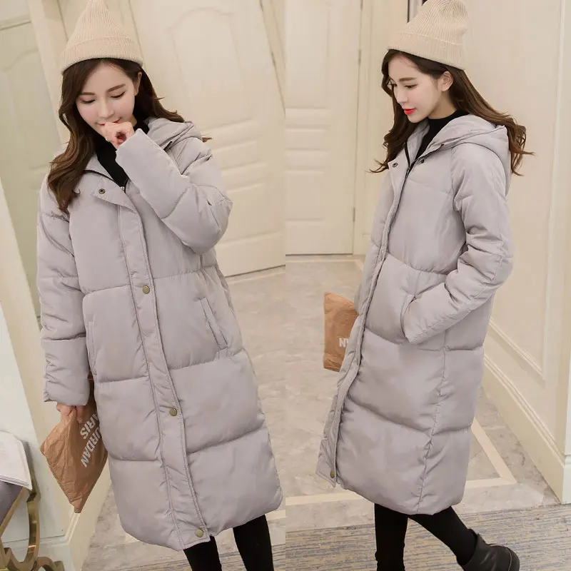 Femmes Plus Survêtement Manteau Coton La Épais Nouveau Vestes Capuchon gray 2017 light Bas Vers Le Parkas Femme Taille Green L068 Hiver Pardessus Black À aqxIwZ0