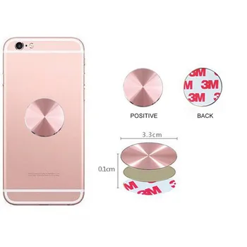 

10pcs/lot Metal Plate Magnetic disk for Car Phone Holder Accessories Stand Matte Stainless Iron Sheets For Magnet Phone Support