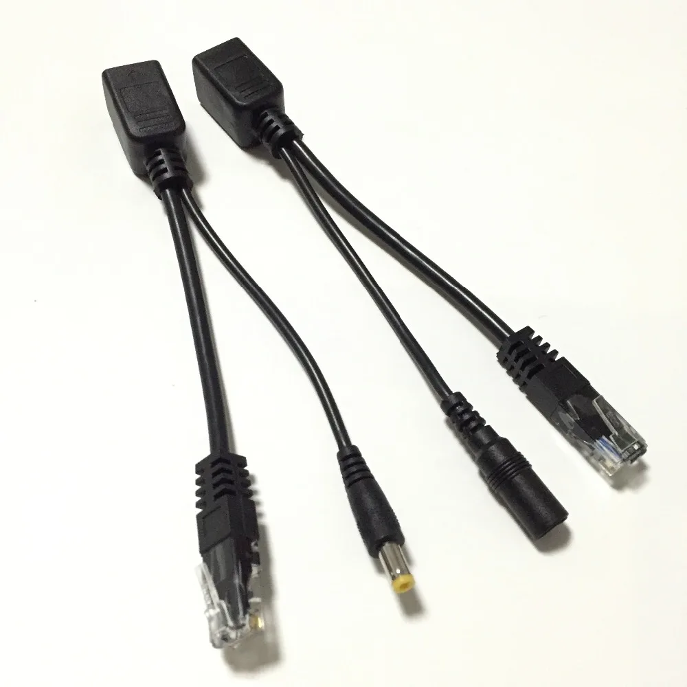 5,5x2,1 мм питание по Ethernet PoE адаптер-Форсунка+ Сплиттер Комплект PoE кабель RJ45 инжектор+ Сплиттер Комплект для мини 1080P ip-камеры