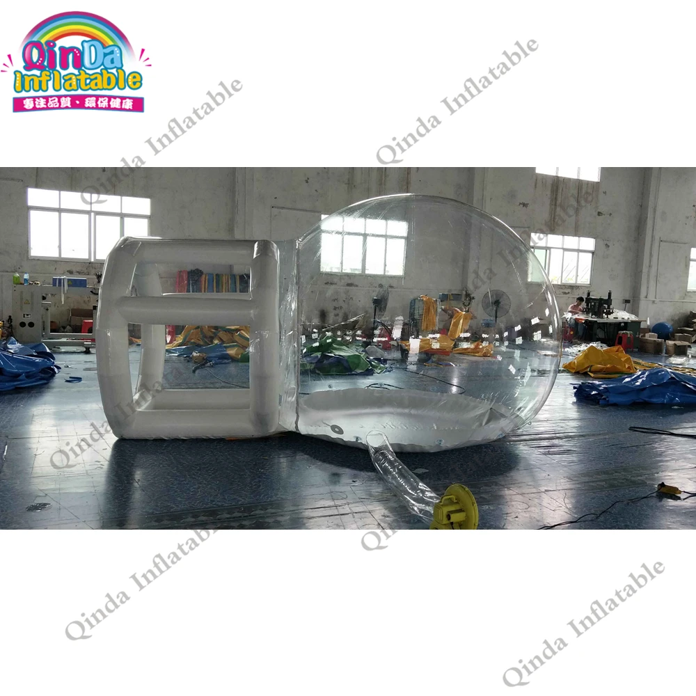 Transparent PVC Inflatable Dome Camping Tent 3m Inflatable Bubble Lodge Tent With 2m Trance Frame Tube 5