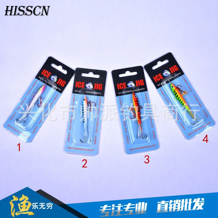 

Winter Ice Fishing Hook 83mm/18g Balancer Metal Lead Hard Bait 10# Hook Diving Swivel Jig Wobbler Ice Lake Sea Fishing Tackle